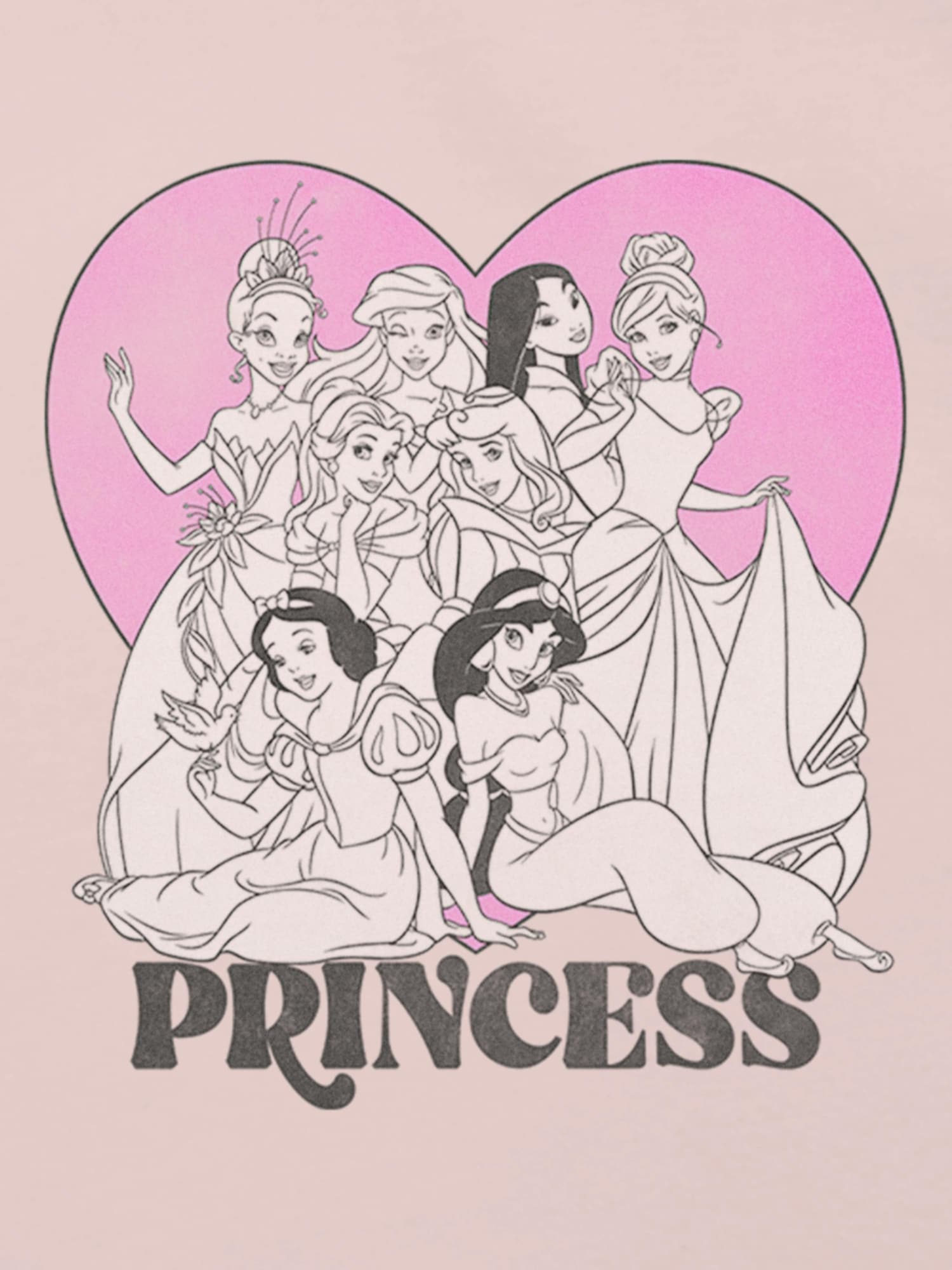 Футболка Gap Disney Princess Heart Graphic T-Shirt для малышей, цвет: Primitive — фото 3