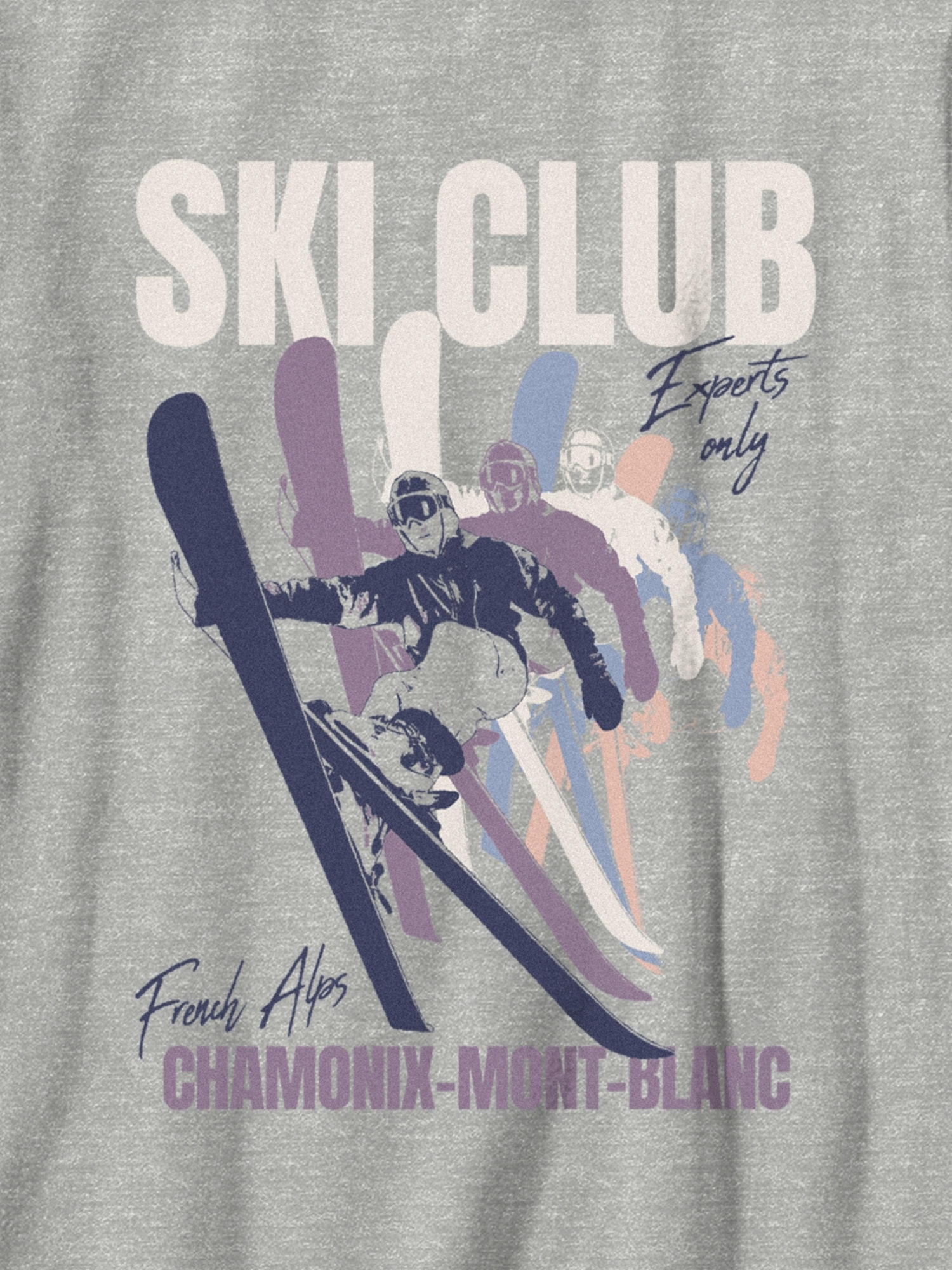 Kids Ski Club Oversized Graphic T-Shirt