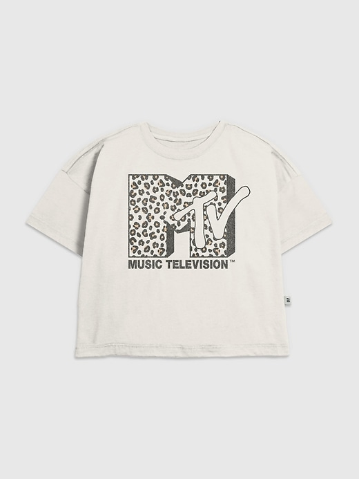 Image number 1 showing, Kids MTV Leopard Logo Graphic T-Shirt