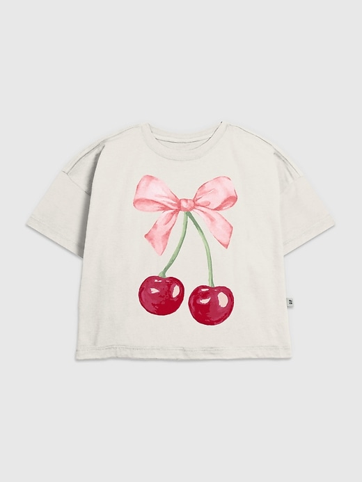 Image number 1 showing, Kids Cherry Bow Graphic T-Shirt