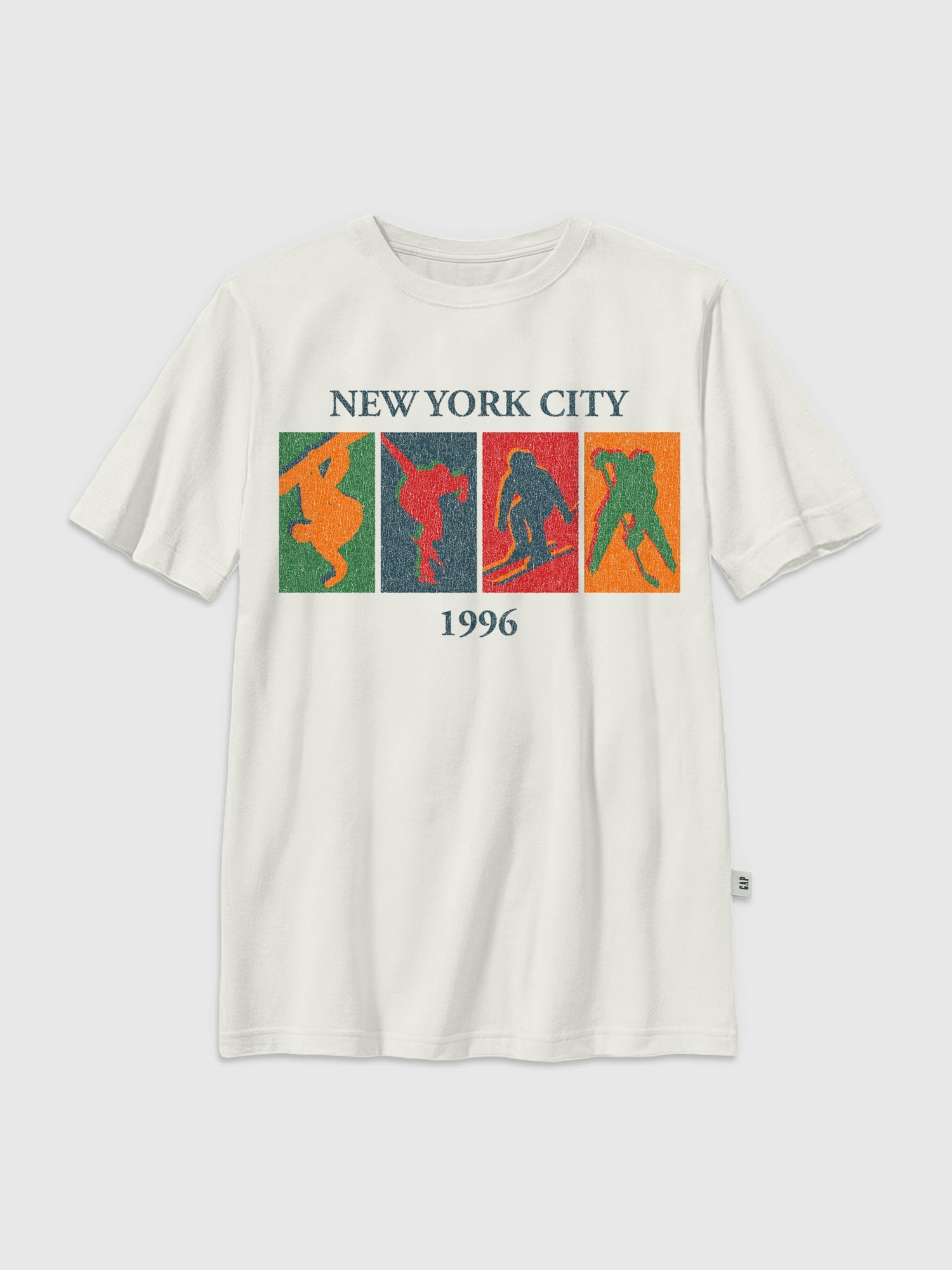 Kids Winter Sports Vintage Graphic T-Shirt