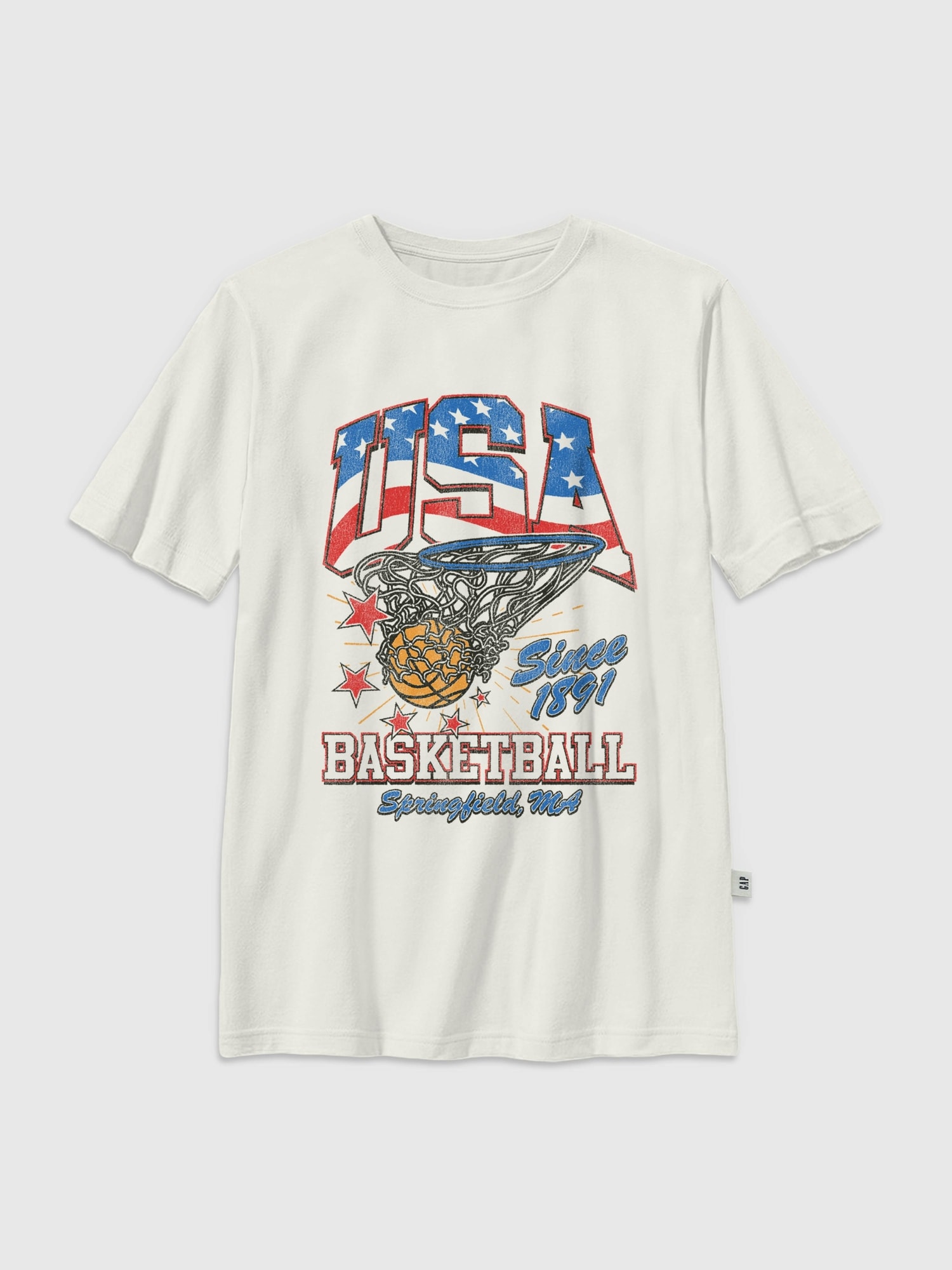 Kids Vintage Basketball Graphic T-Shirt
