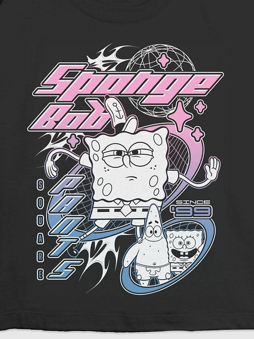 Image number 3 showing, Kids Spongebob Y2K Graphic T-Shirt