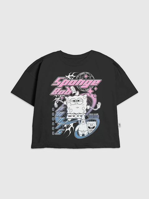 Kids Spongebob Y2K Graphic T-Shirt
