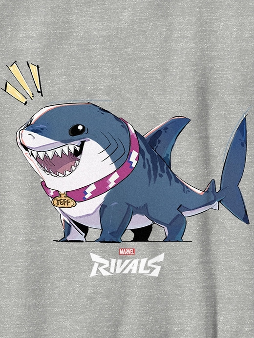 Image number 3 showing, Kids Marvel Rivals Jeff The Shark Graphic T-Shirt