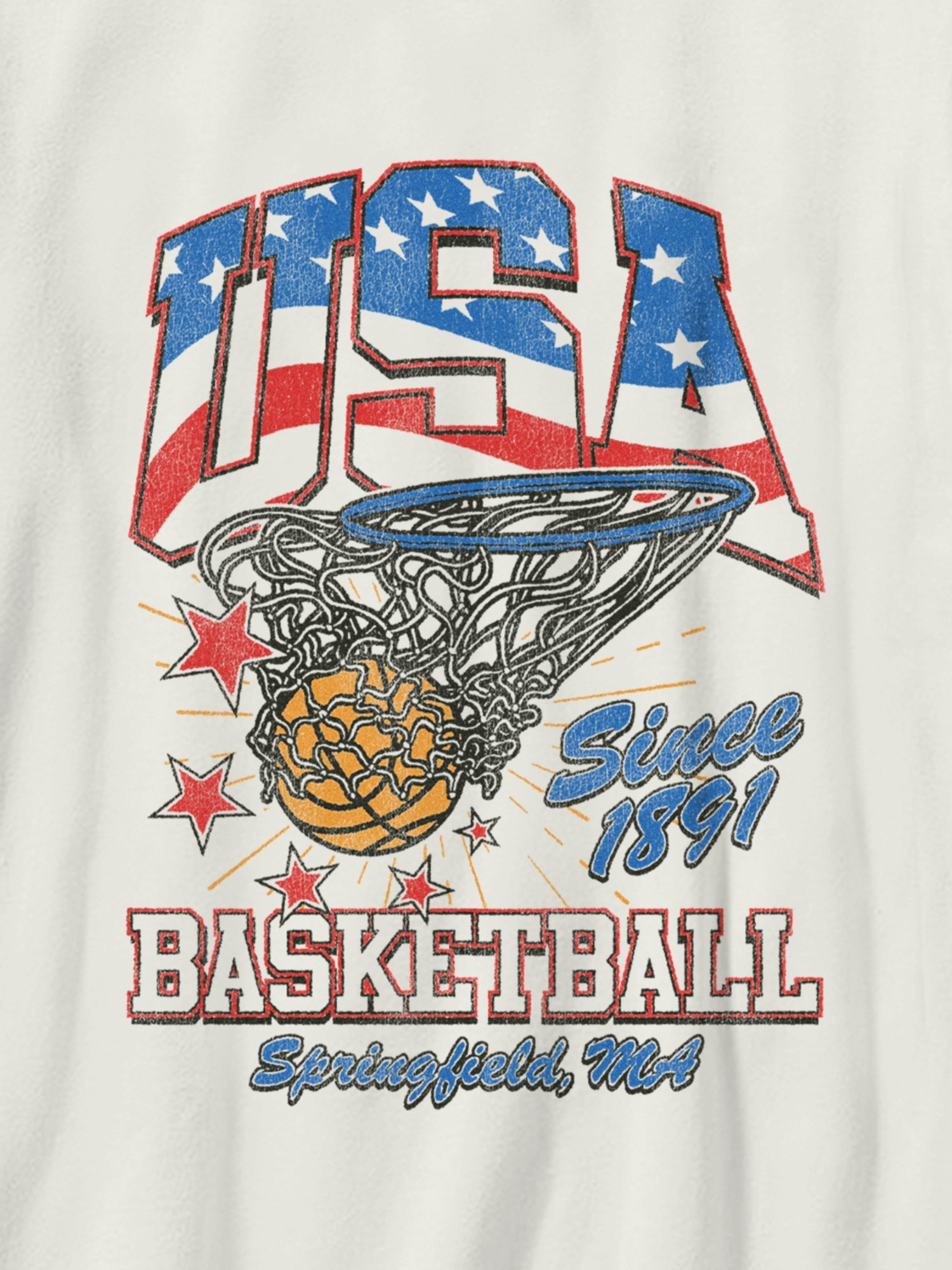 Gap Kids Vintage Basketball Graphic T-Shirt — фото 3