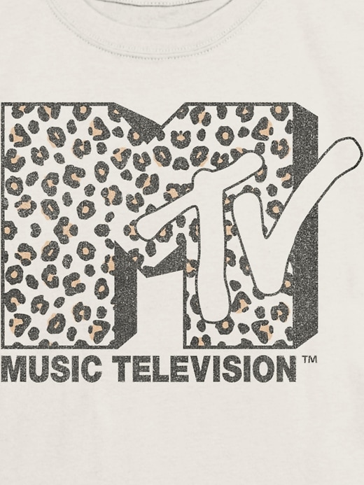 Image number 3 showing, Kids MTV Leopard Logo Graphic T-Shirt
