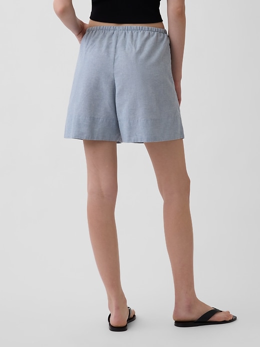 Image number 4 showing, Linen-Blend Easy Shorts