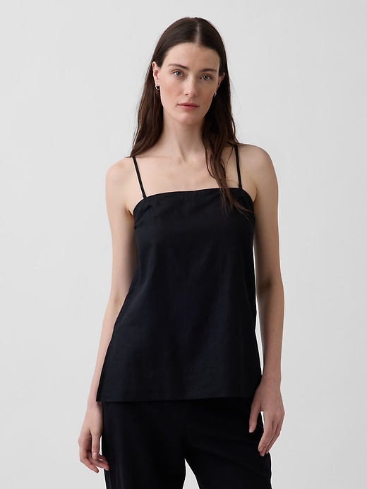 Image number 1 showing, Linen-Blend Cami