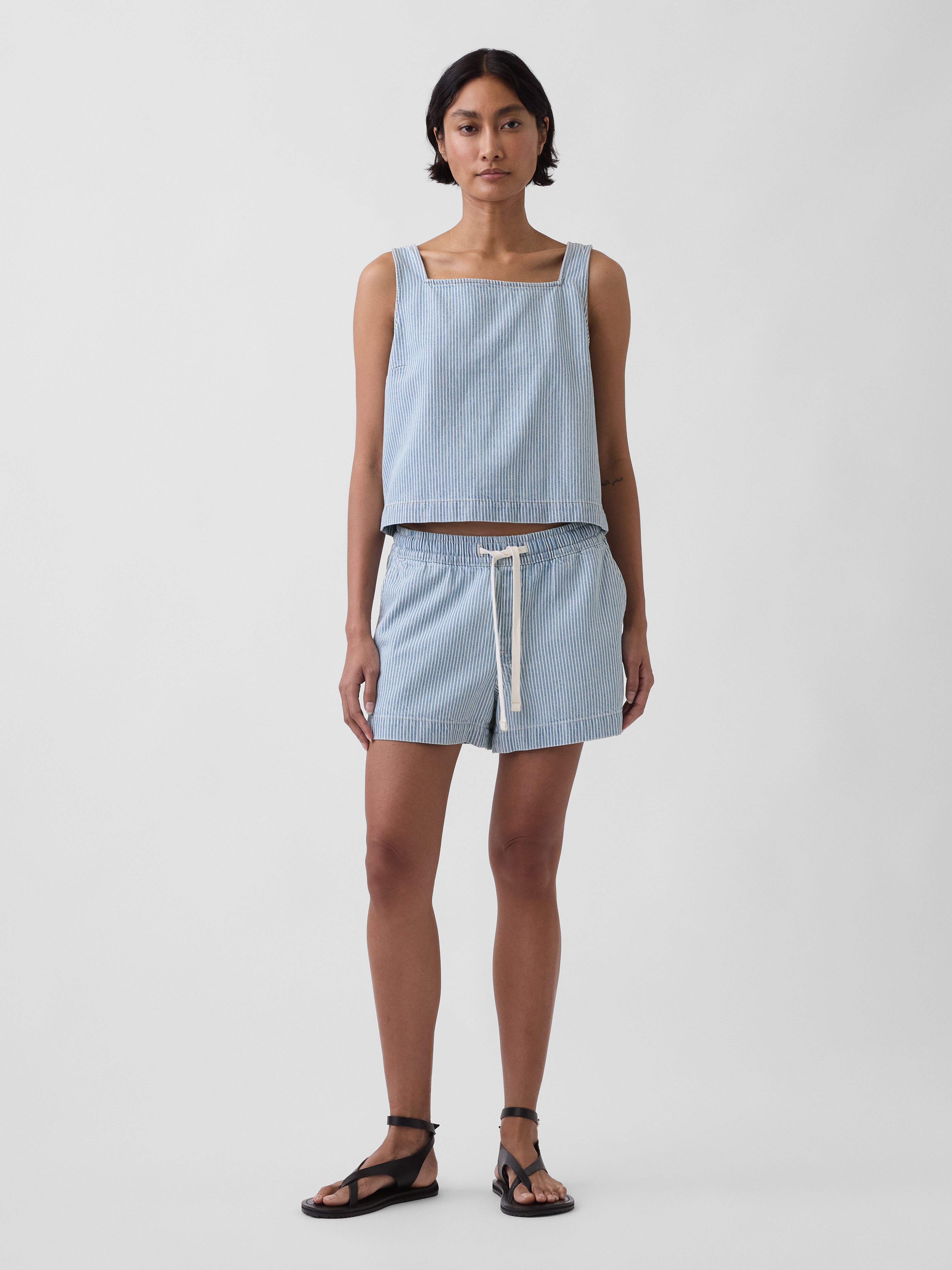 4" Denim Easy Shorts