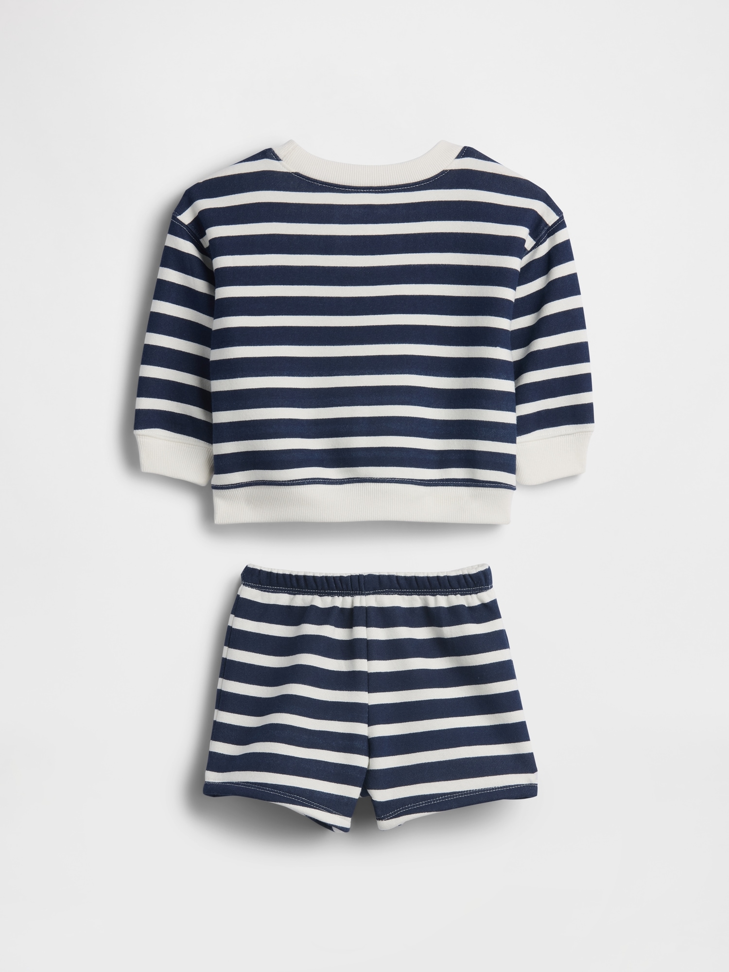 Baby VintageSoft Bear Stripe Sweat Set