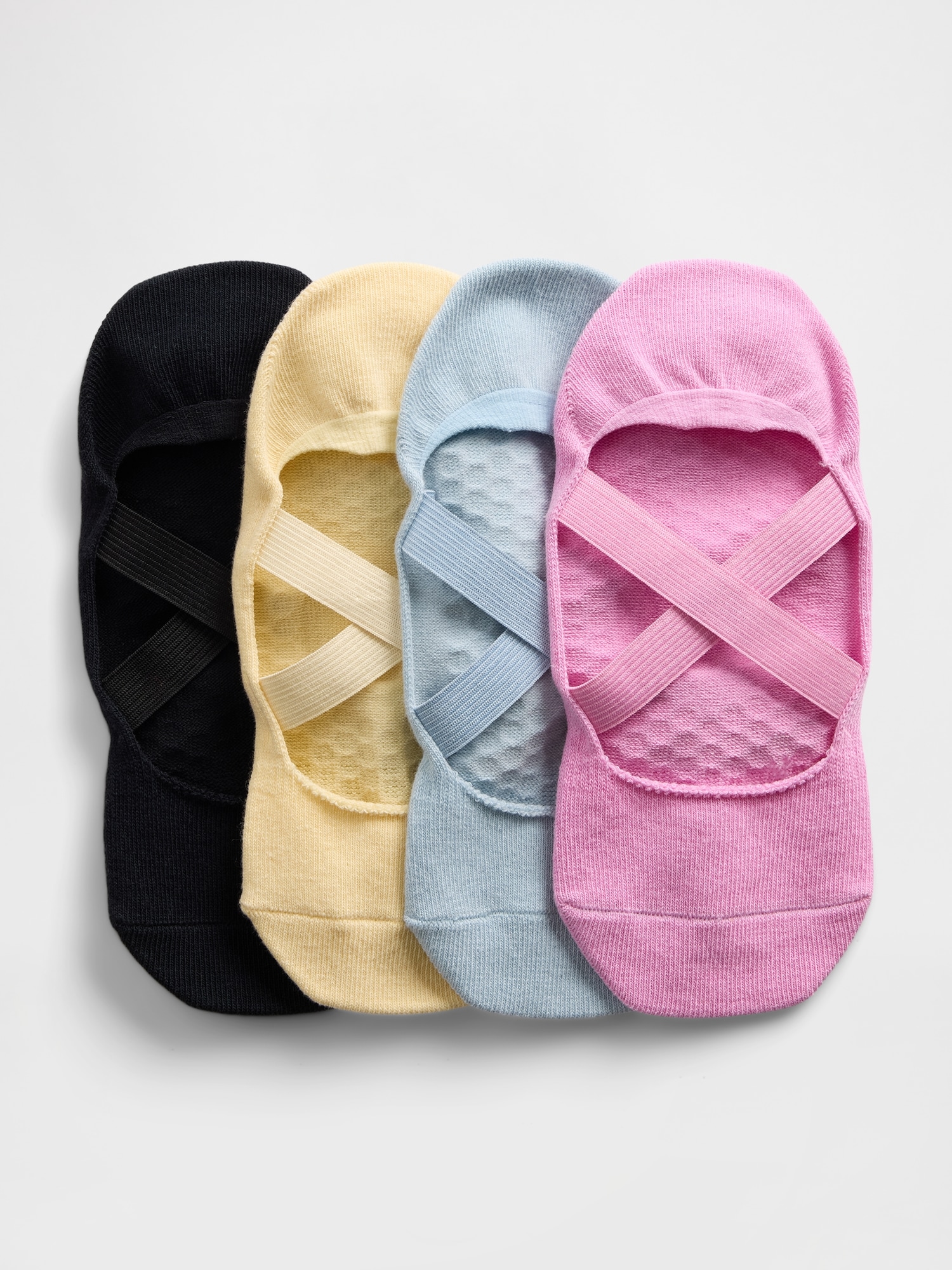 No Show Grip Socks (4-Pack)