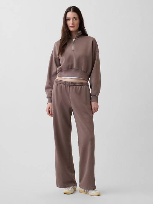Image number 5 showing, VintageSoft Oversized Half-Zip Wedge Pullover