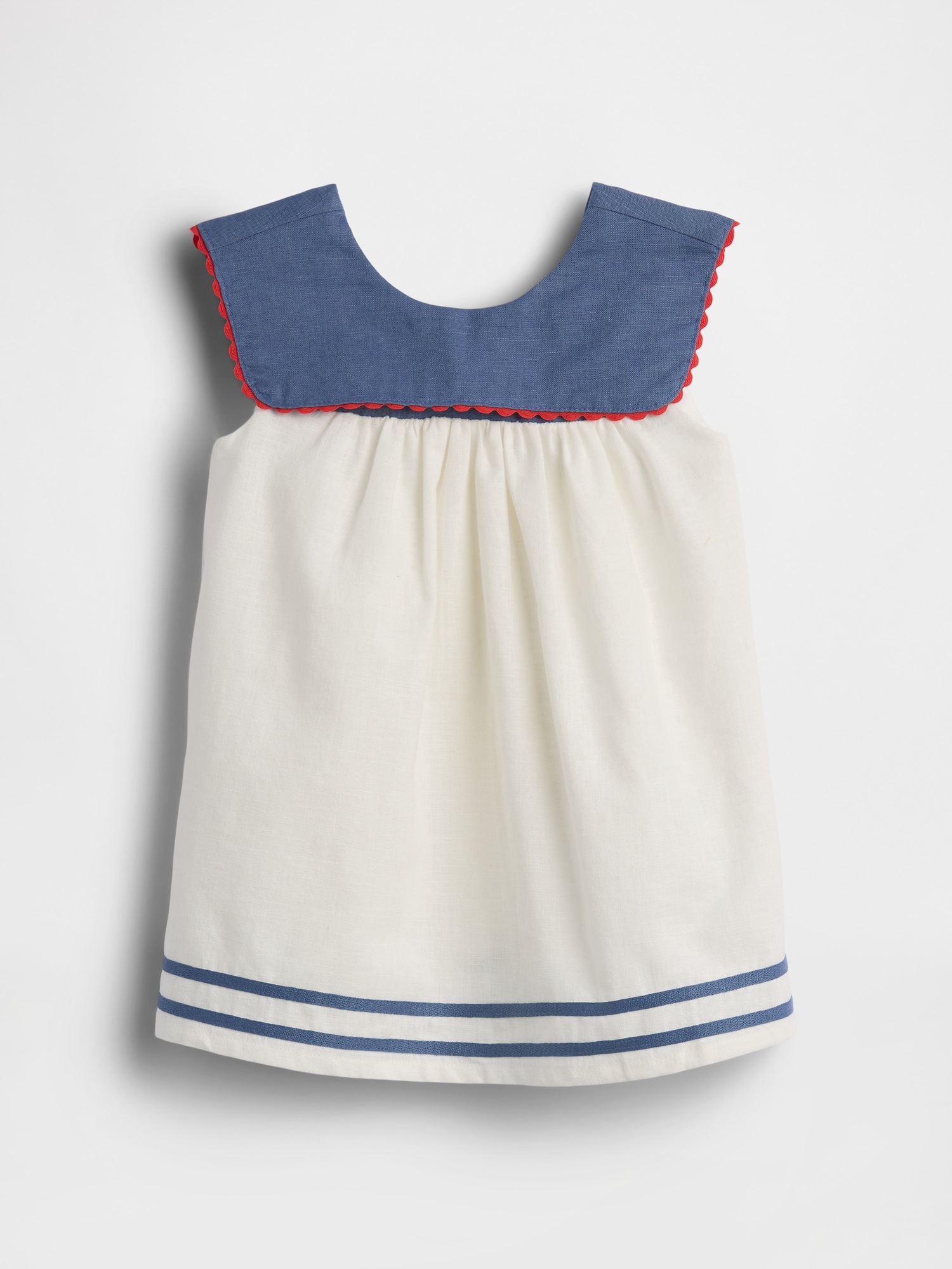 Детское платье Gap Baby Linen-Cotton Sailor Dress изо льна и хлопка