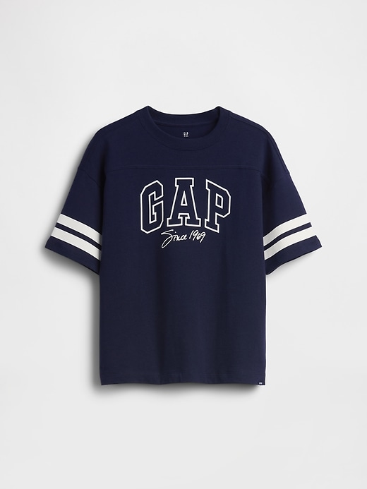 Image number 1 showing, Kids Oversized Logo Seam T-Shirt