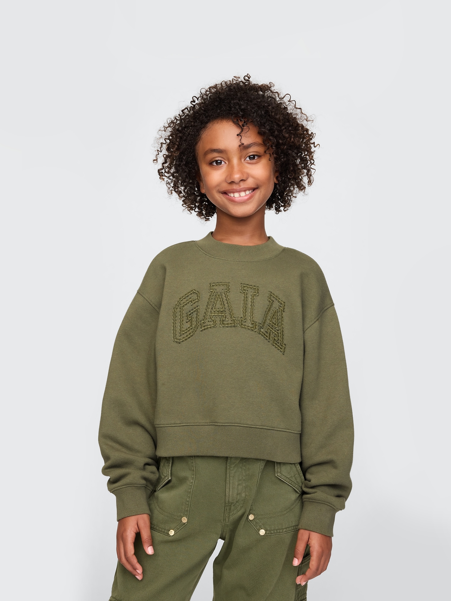 Gap × Cult Gaia Kids VintageSoft Logo Sweatshirt