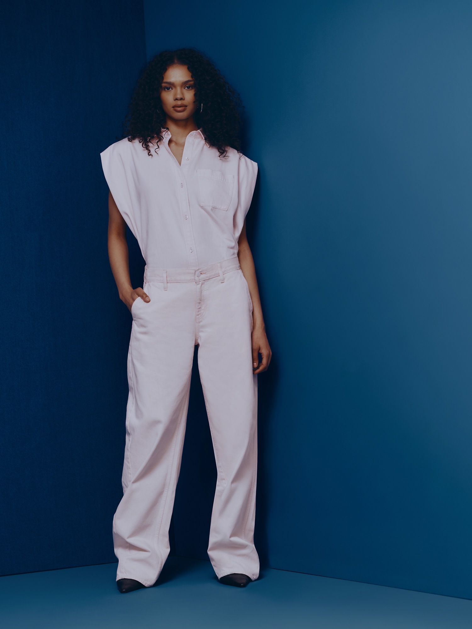Женские джинсы Gap × HFR Low Rise Pink Baggy Barrel Jeans by Nicole Benefield Portfolio — фото 8
