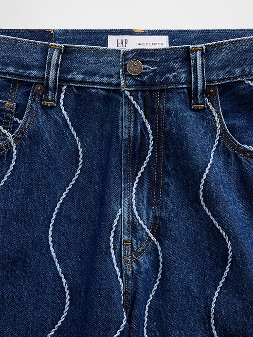 Image number 8 showing, Gap × HFR Embroidered Baggy Jeans by Daveed Baptiste