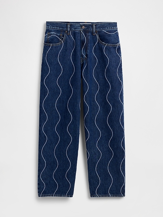 Image number 9 showing, Gap × HFR Embroidered Baggy Jeans by Daveed Baptiste
