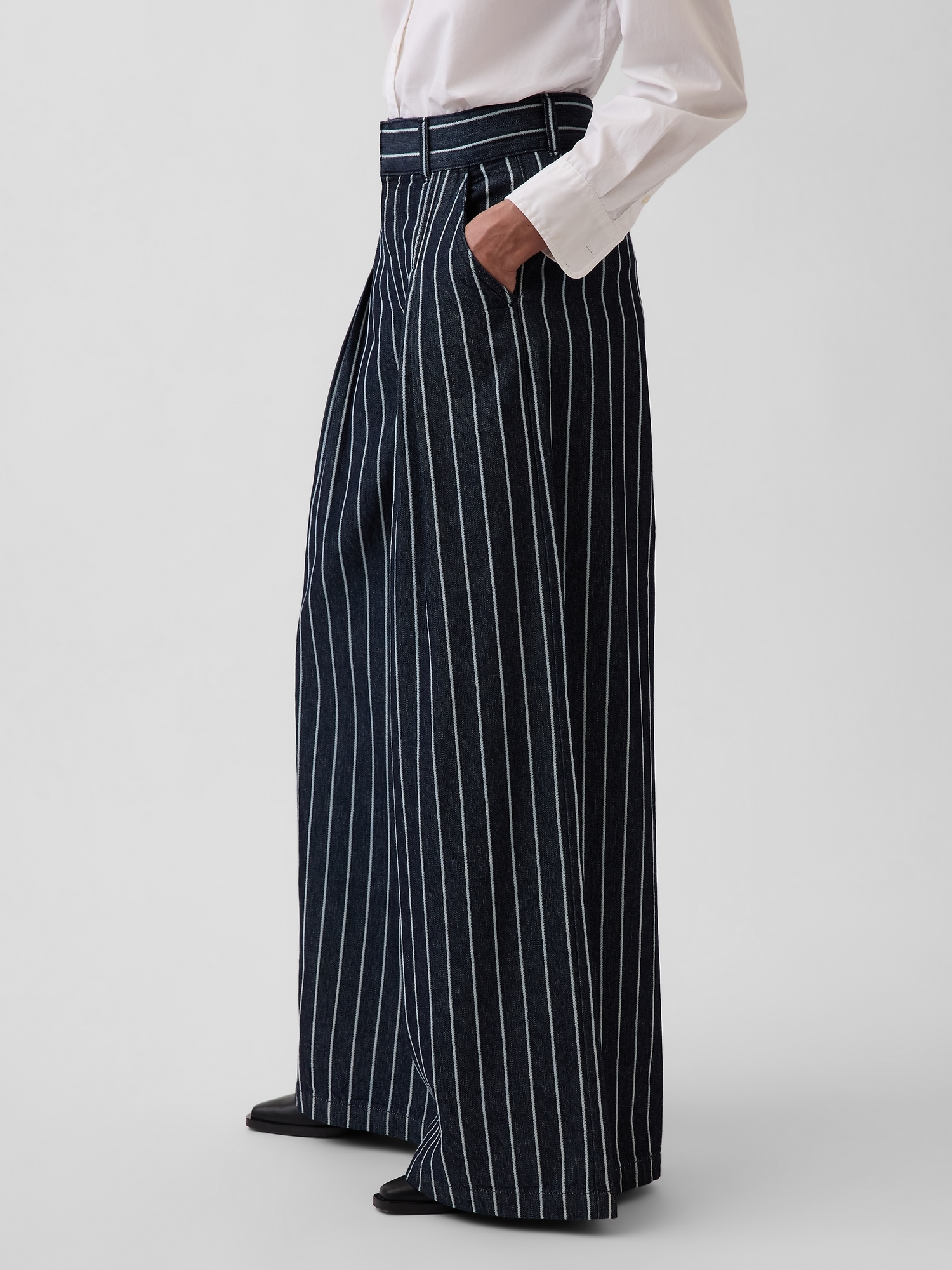 Gap × HFR Extra High Rise Stripe Denim Trousers by LaTouché