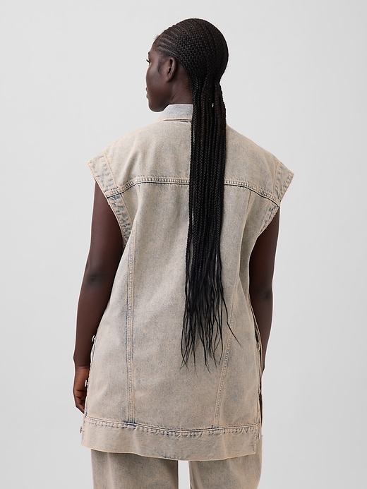 Image number 3 showing, Gap × HFR Denim Oversized Vest by Nicole Benefield Portfolio