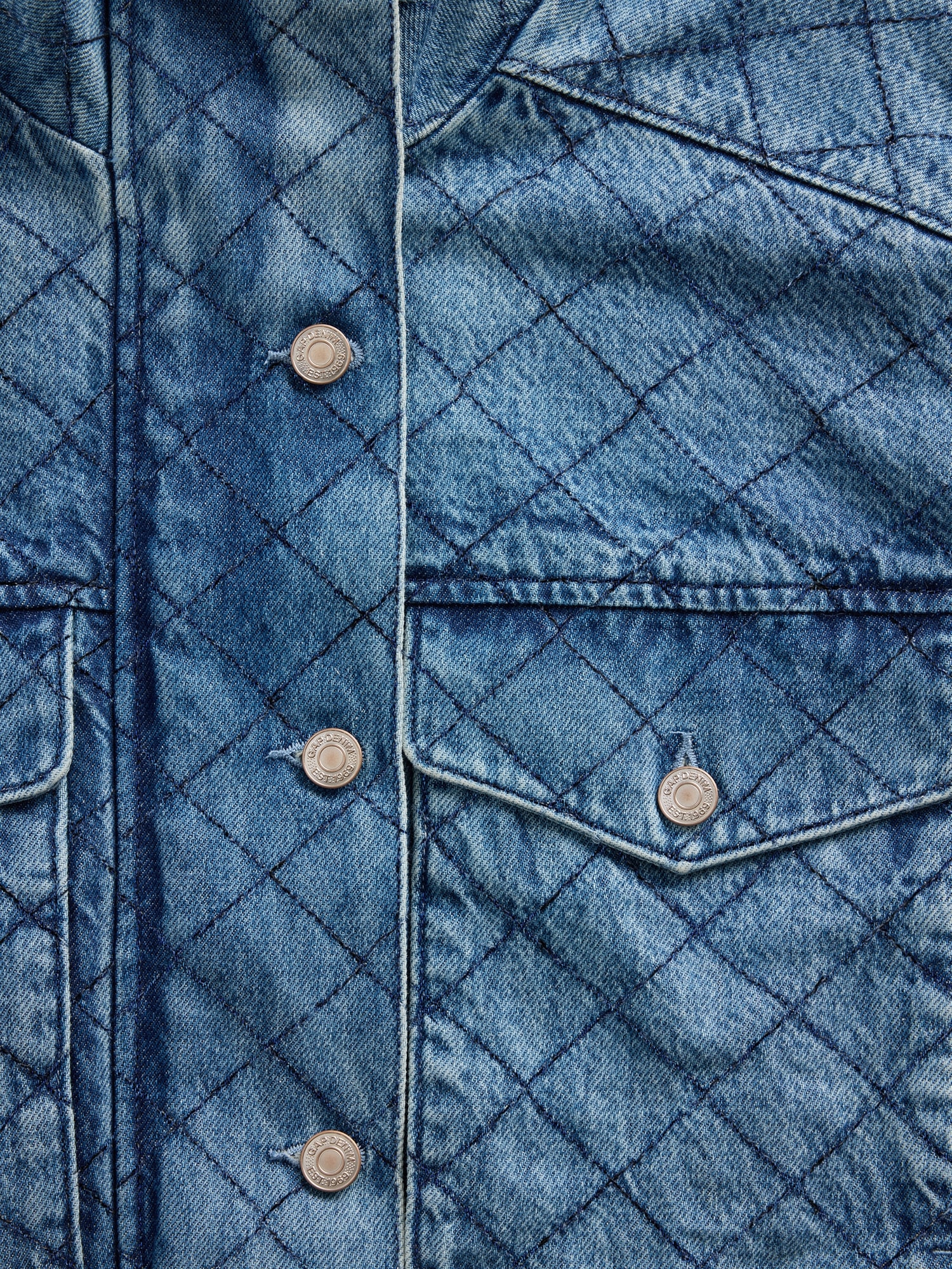 Gap × HFR Stitched Denim Bomber Jacket by LaTouché