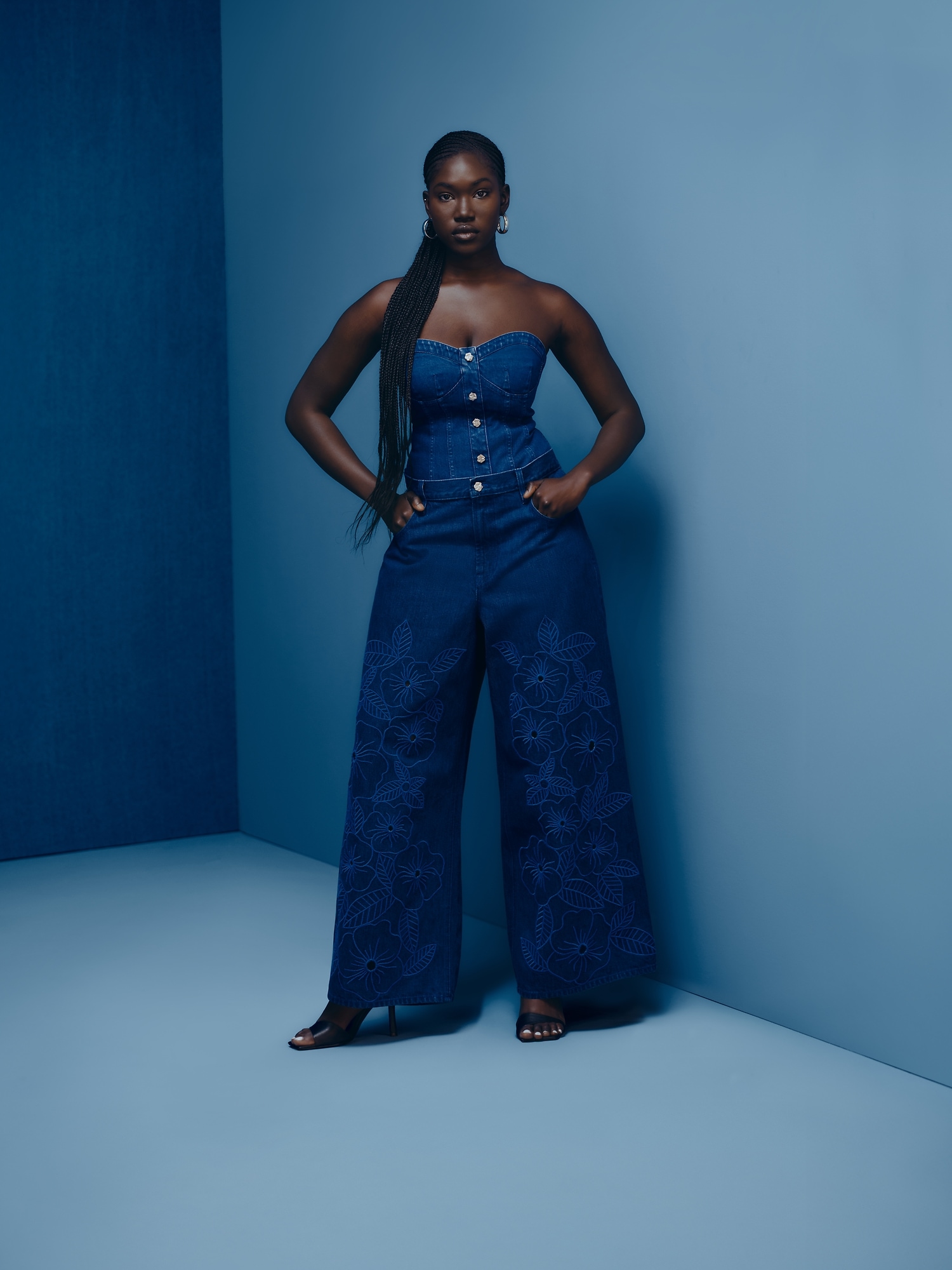 Gap × HFR Low Slung Floral Extra Baggy Jeans by Atelier Ndigo