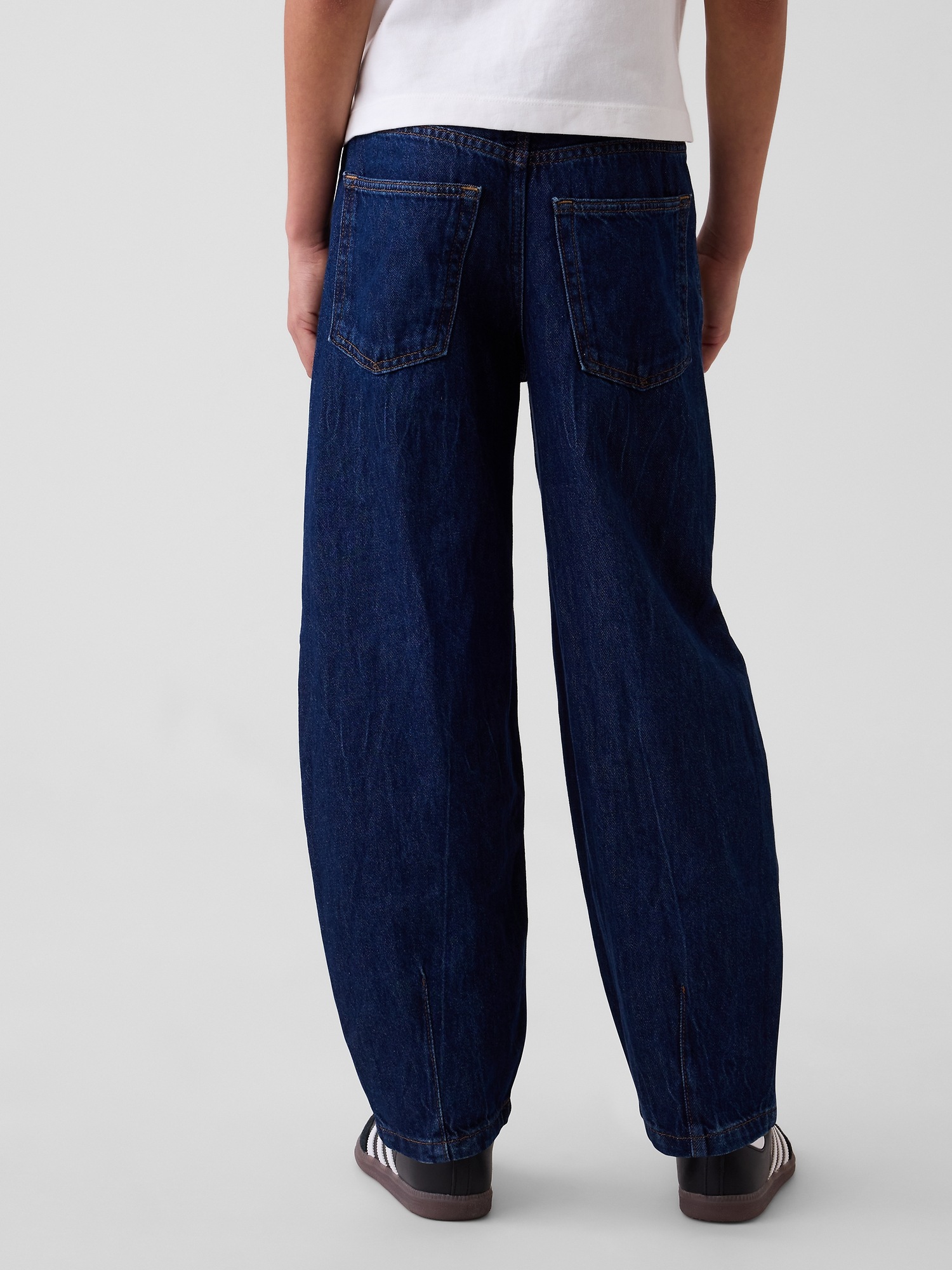 Детские джинсы Gap Easy Baggy Taper, цвет: Тёмная варка — фото 4