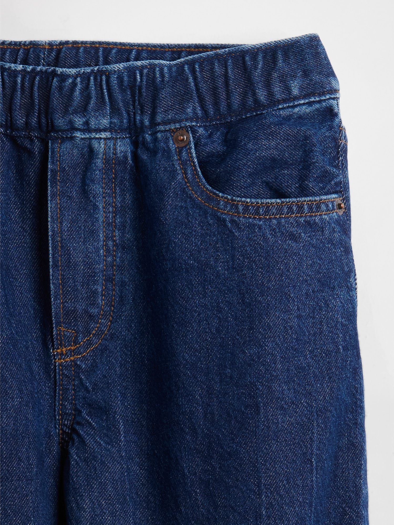Детские джинсы Gap Easy Baggy Taper, цвет: Тёмная варка — фото 5