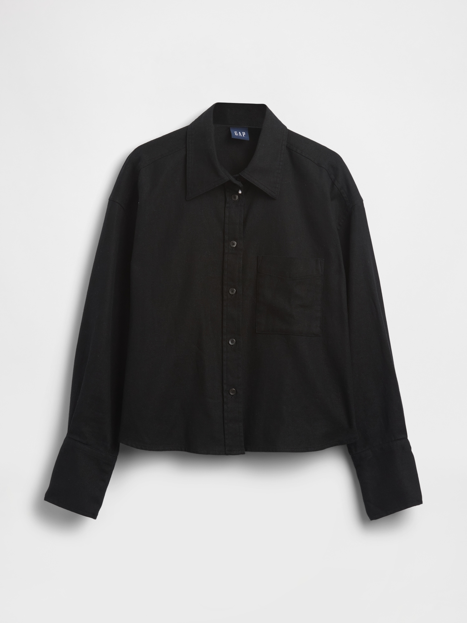 Linen-Cotton Oversized Shirt