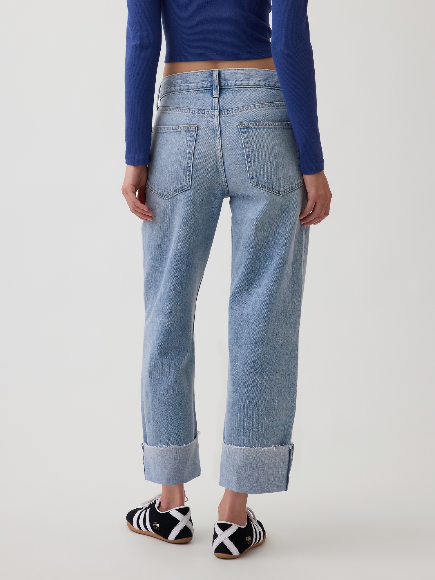 Женские джинсы Gap Low Slung Relaxed Crop Jeans — фото 4