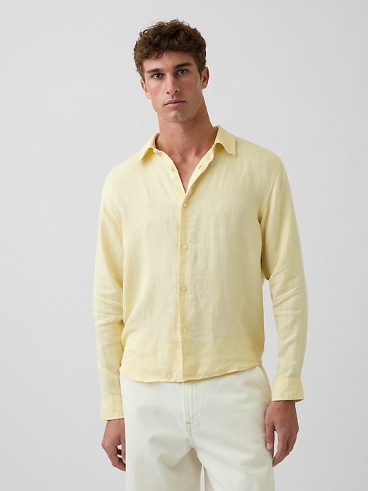 Image number 1 showing, 100% Linen Relaxed Shirt