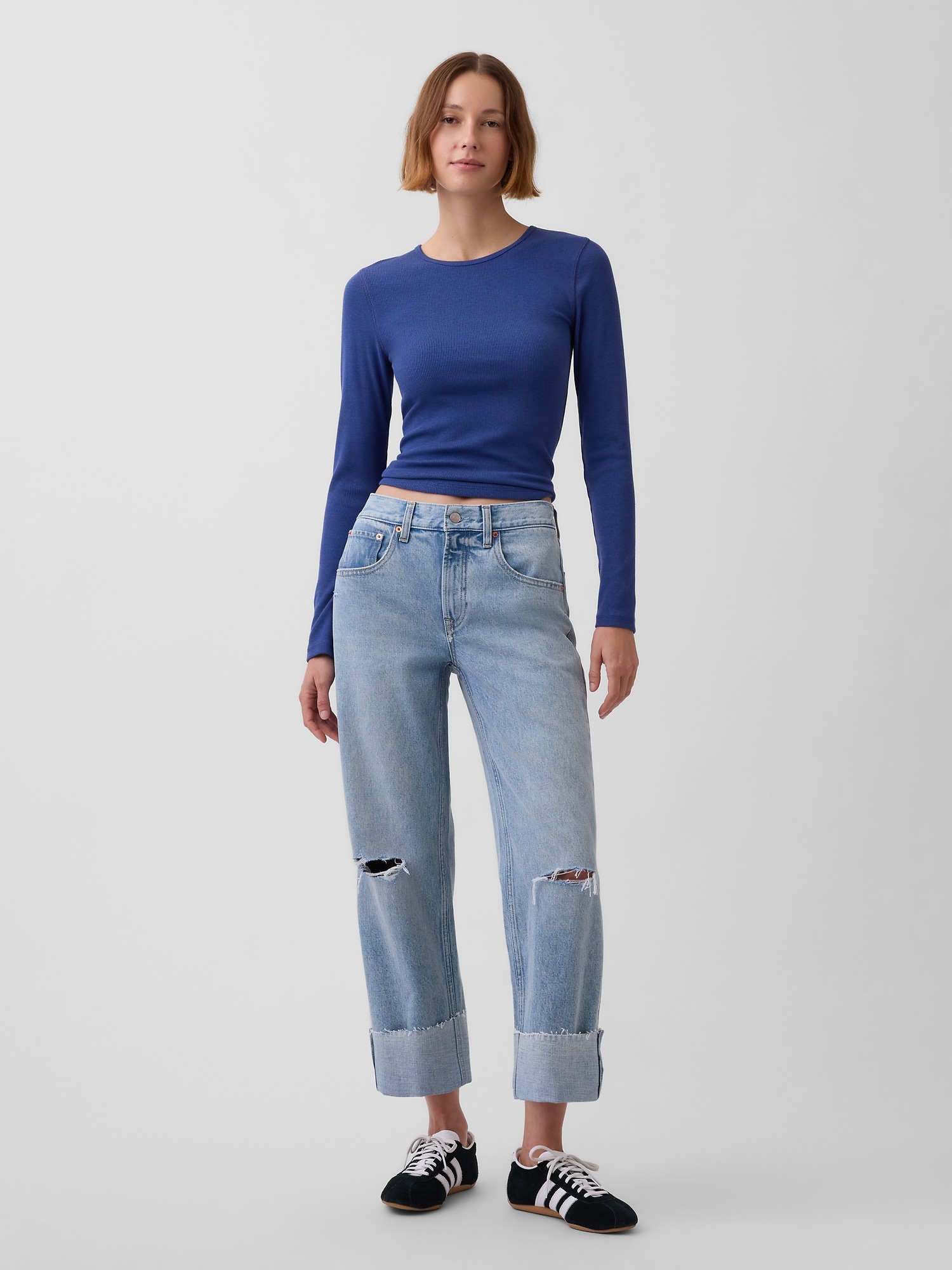 Женские джинсы Gap Low Slung Relaxed Crop Jeans