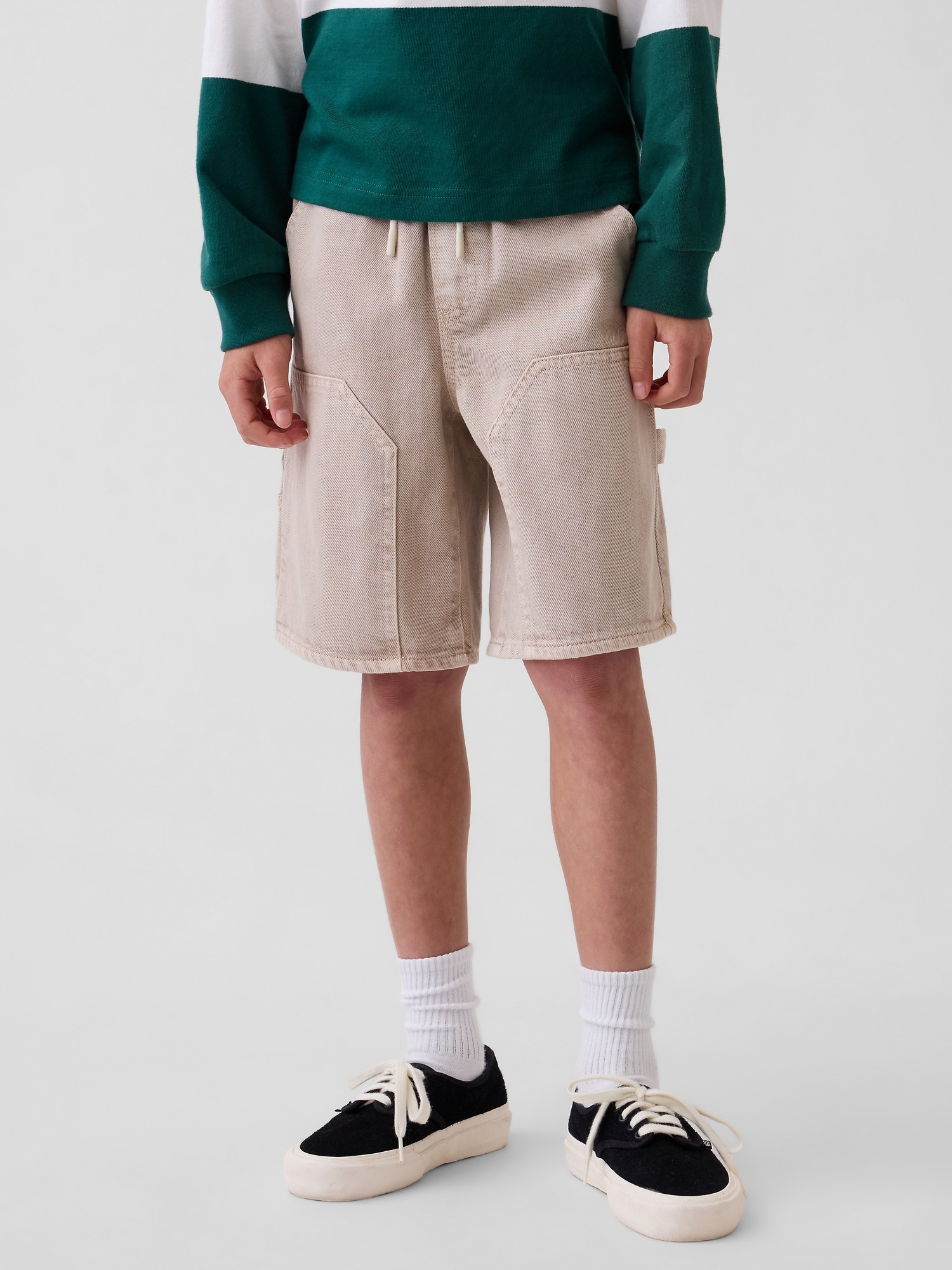 Детские шорты Gap Kids UltraSoft '90s Loose Easy Denim Shorts — фото 3