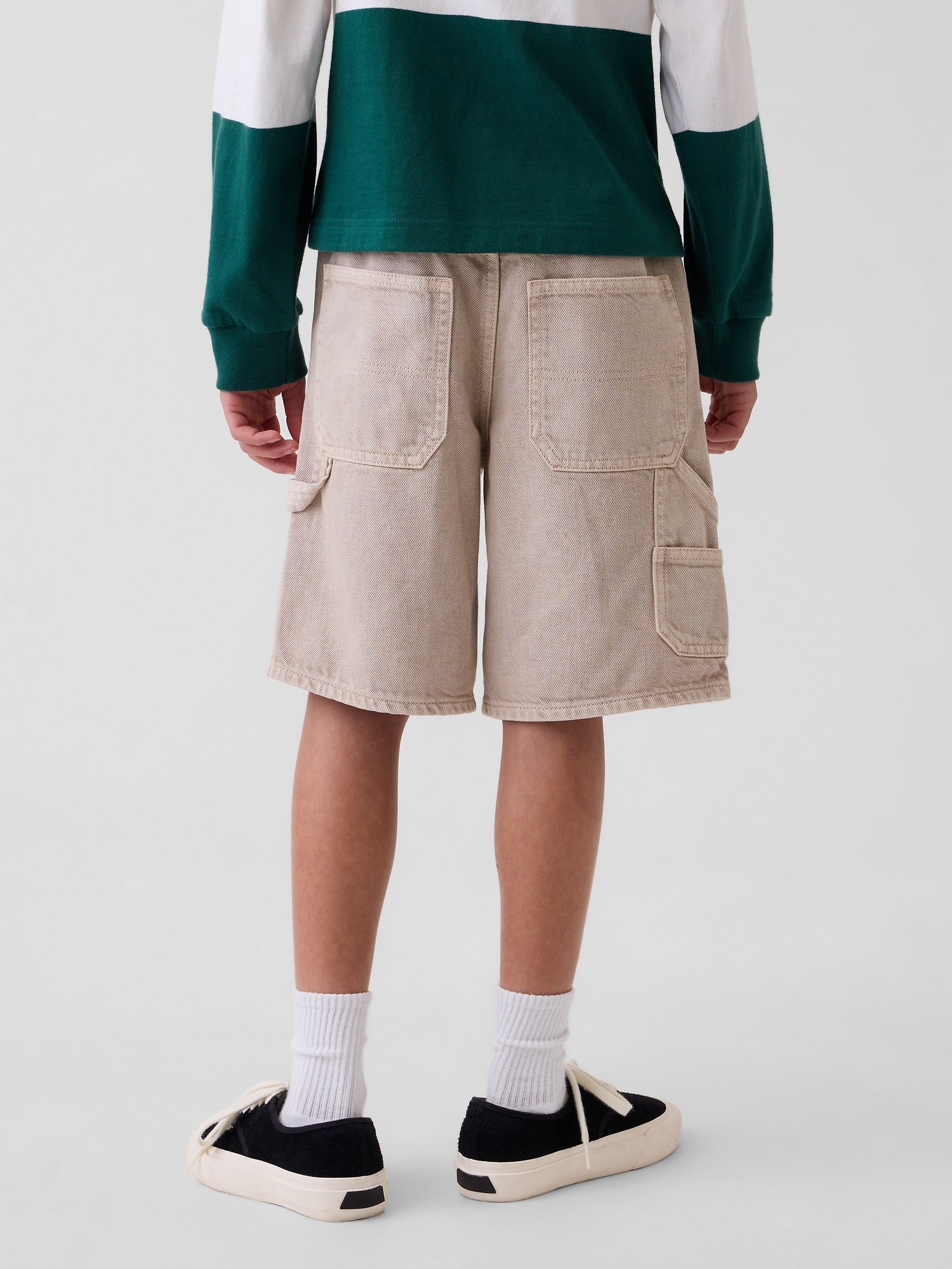 Детские шорты Gap Kids UltraSoft '90s Loose Easy Denim Shorts — фото 4