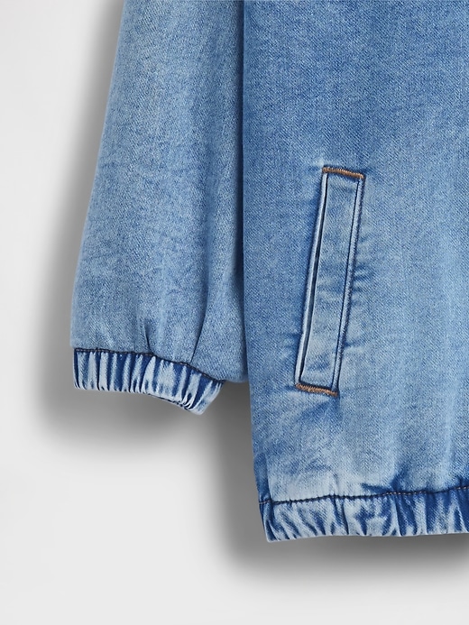 Image number 5 showing, Kids Denim Relaxed Hooded Jacket