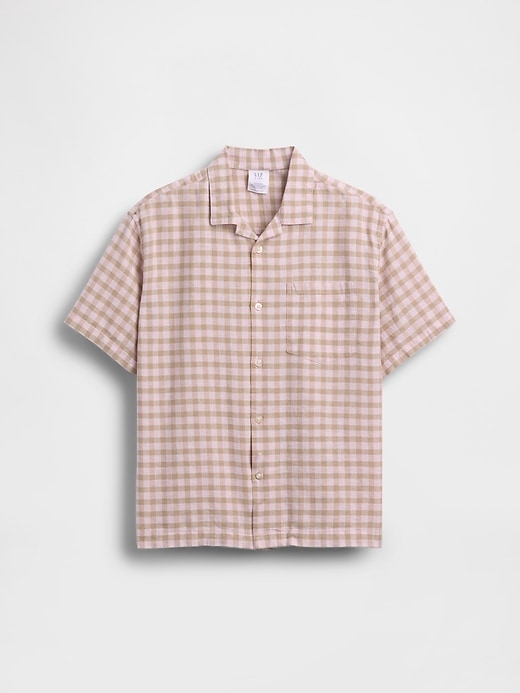 Image number 2 showing, Kids Linen-Cotton Relaxed Vacay Shirt