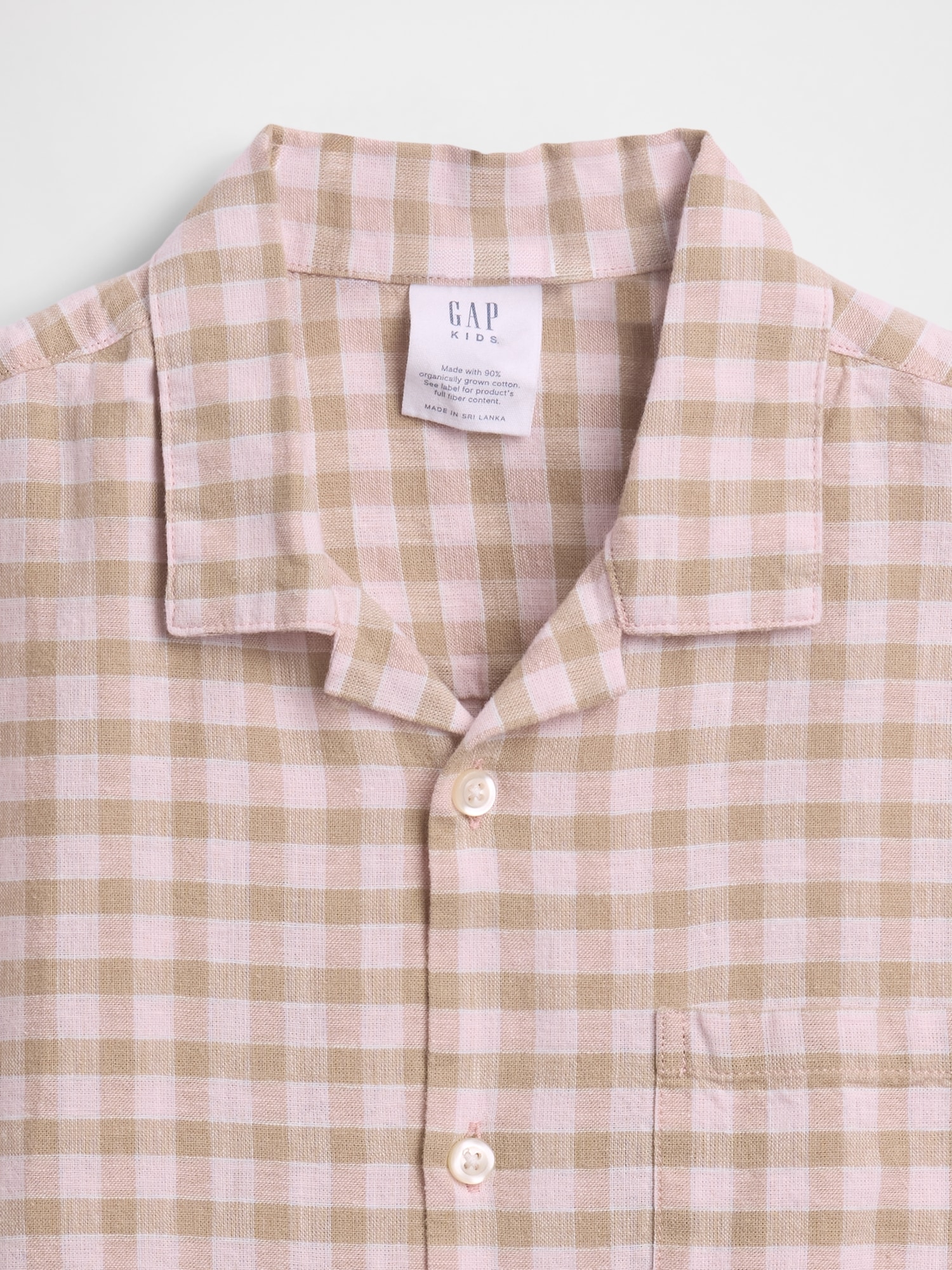 Kids Linen-Cotton Relaxed Vacay Shirt