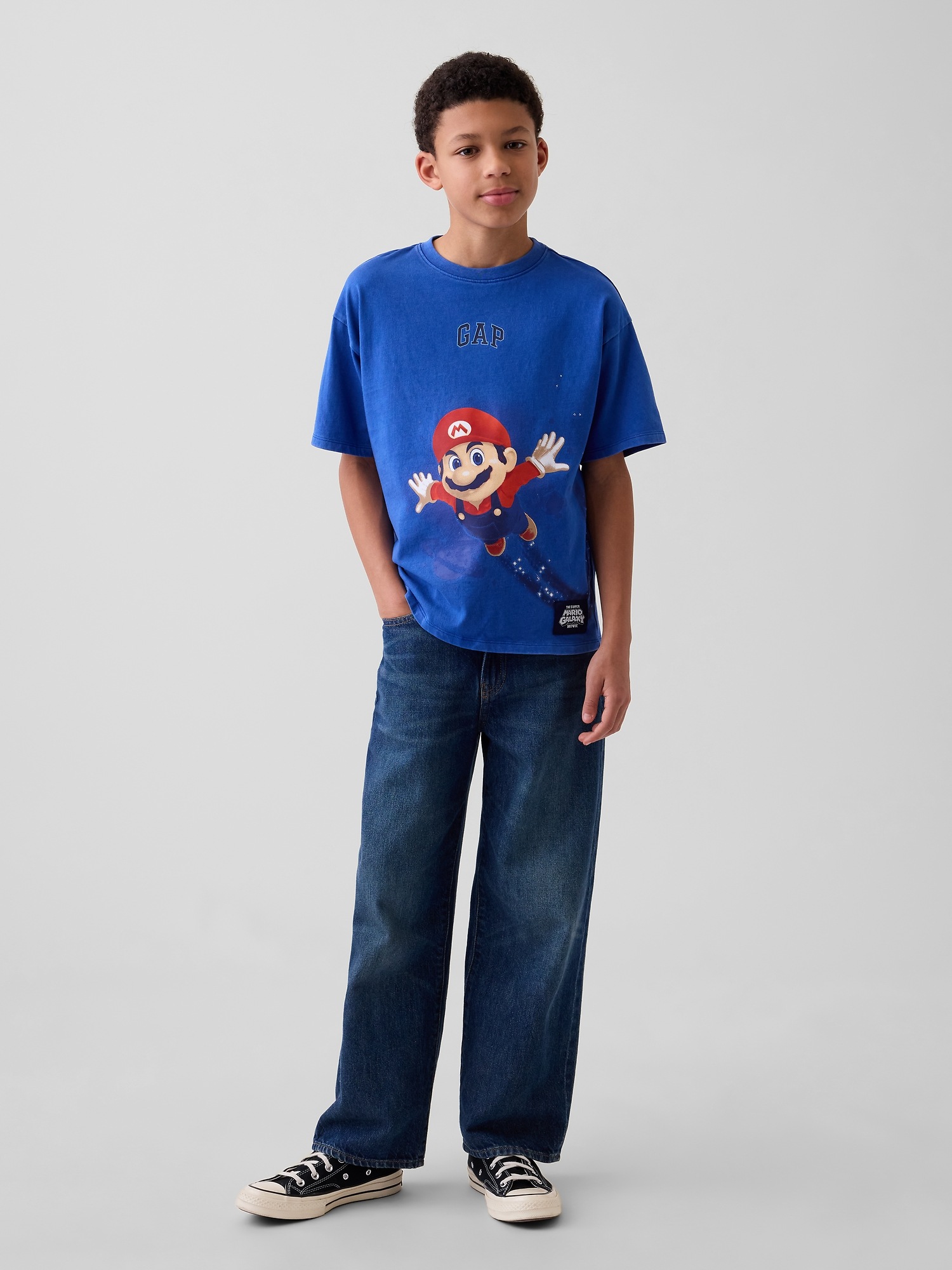 Детские футболки Gap Kids Super Mario Relaxed Graphic T-Shirt — фото 4