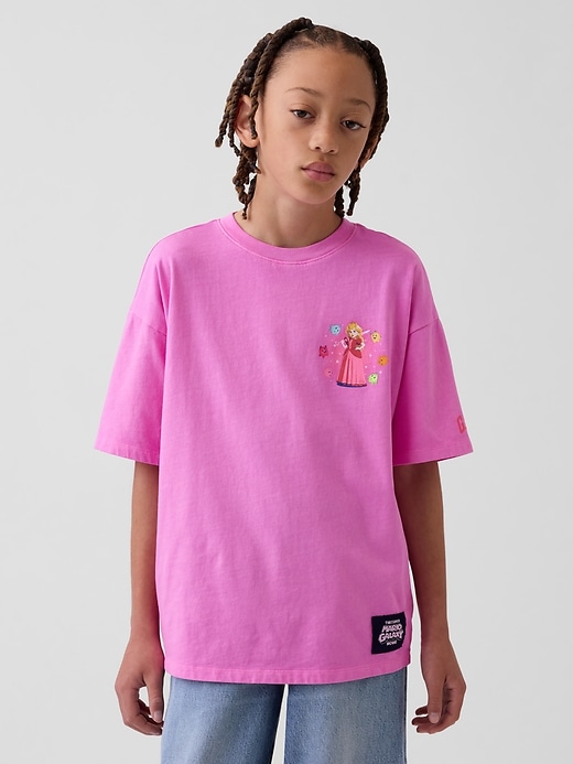 Image number 1 showing, Kids Super Mario Relaxed Graphic T-Shirt