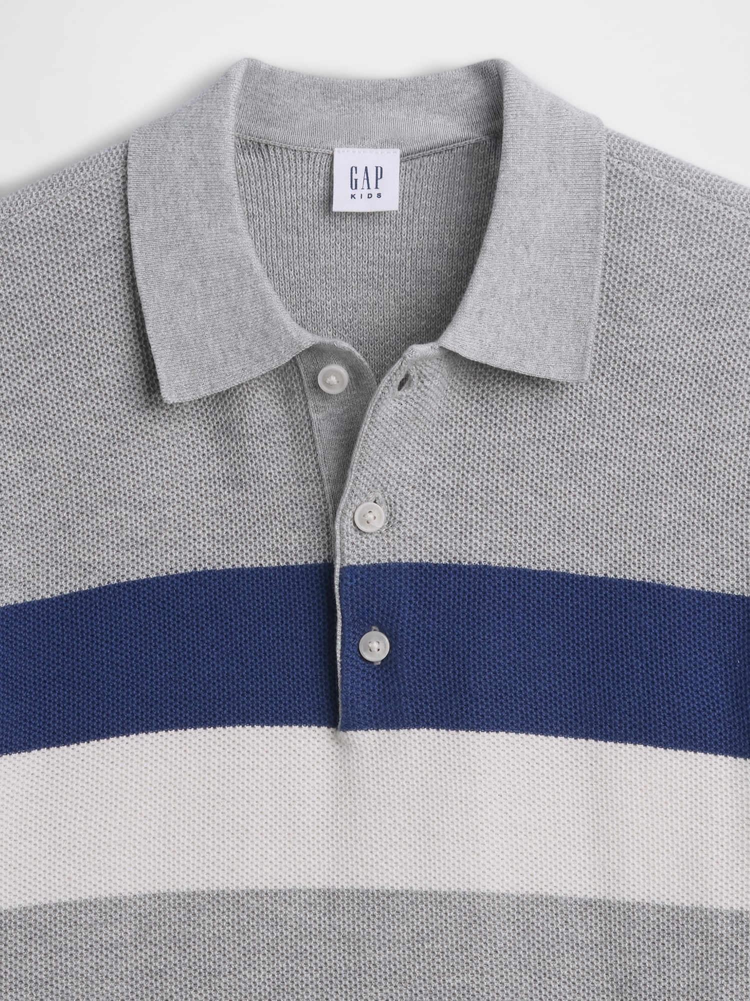 Kids Relaxed Stripe Polo Sweater Shirt