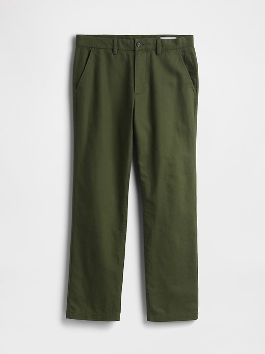 Image number 6 showing, Linen-Cotton Relaxed Straight Pants