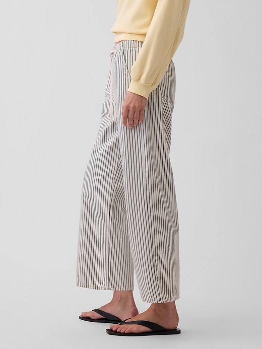 Image number 3 showing, Low Rise '90s Loose Easy Crop Stripe Jeans