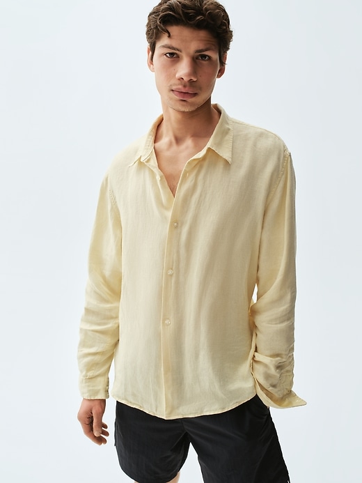 Image number 6 showing, 100% Linen Relaxed Shirt