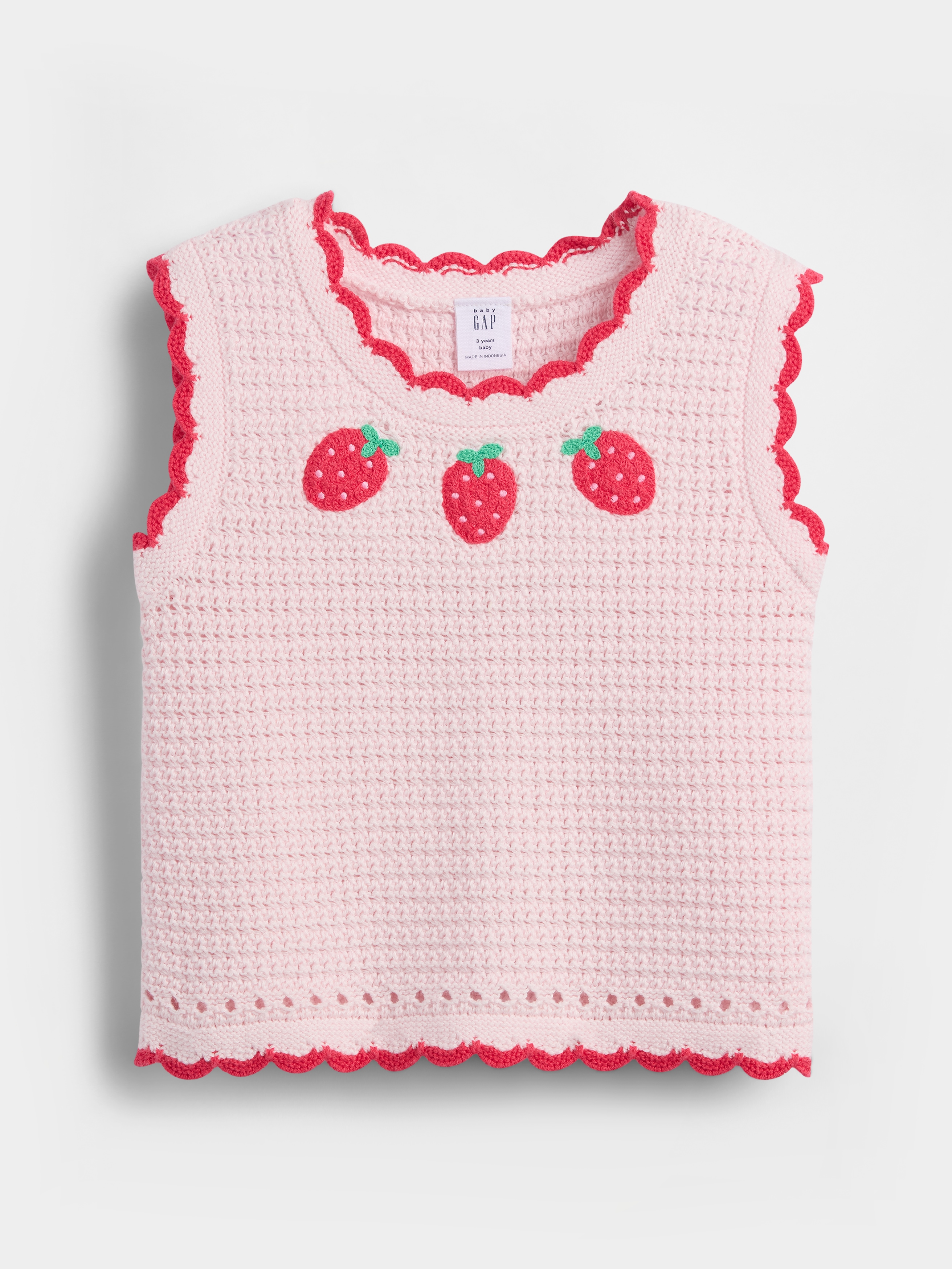 Baby & Toddler Crochet Heart Sweater Tank