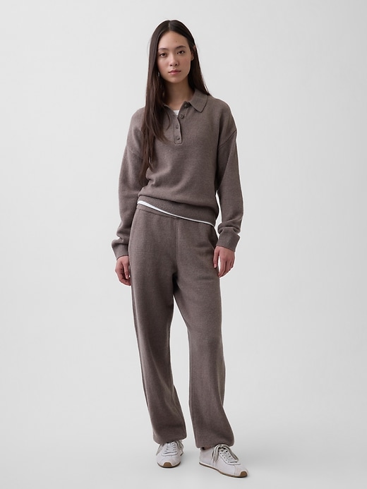 Image number 5 showing, CashSoft Relaxed Polo Sweater