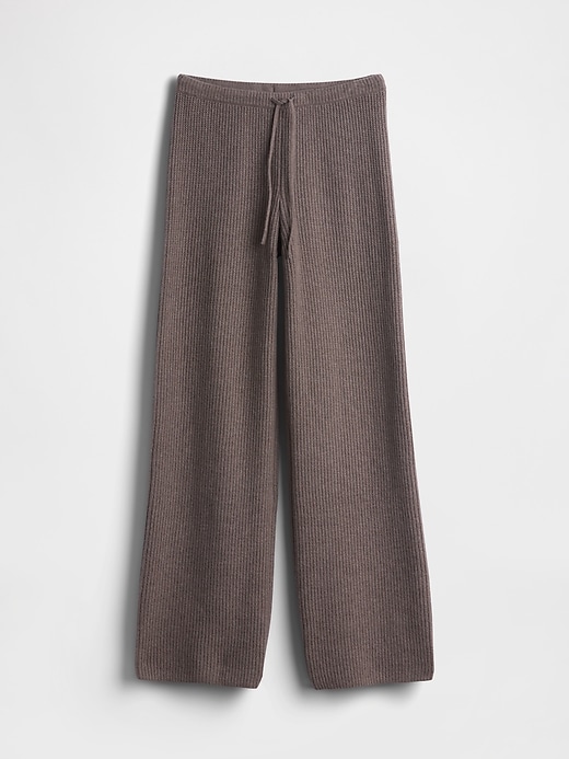 Image number 6 showing, CashSoft Shaker-Stitch Sweater Pants