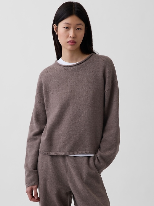 Image number 1 showing, CashSoft Oversized Rollneck Sweater