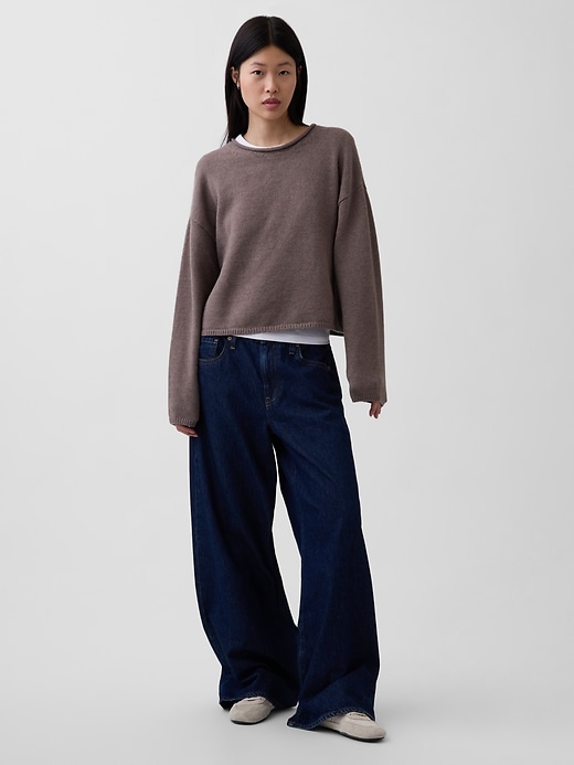 Image number 2 showing, CashSoft Oversized Rollneck Sweater