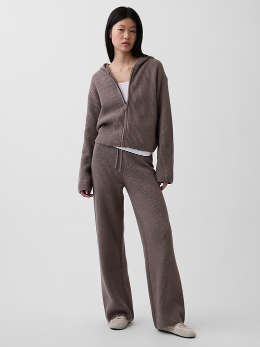 Image number 5 showing, CashSoft Oversized Shaker-Stitch Zip Hoodie